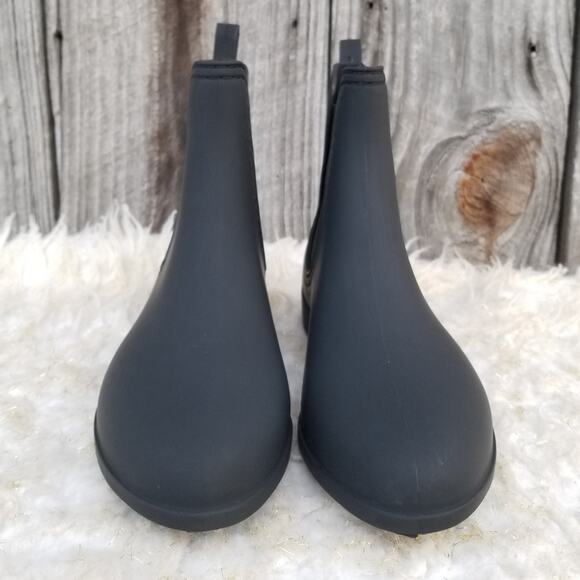Black Rainboots Jeffrey Campbell Chelsea Forecast Waterproof Boots Size 10 NWT - Picture 3 of 14